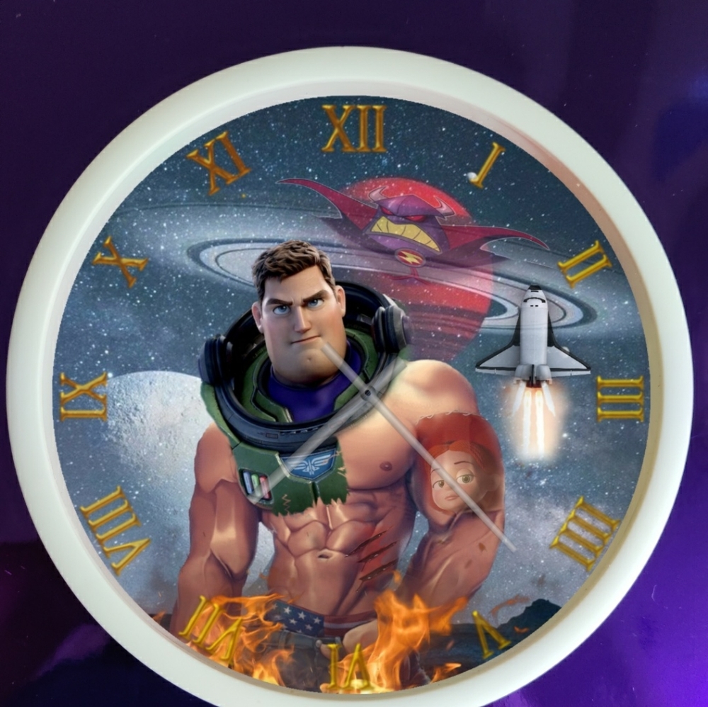 Buzz lightyear men women led clck